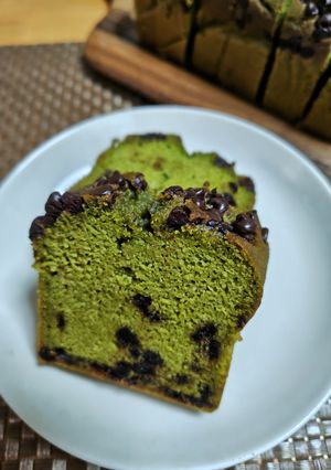 ★チョコチップ入り抹茶アーモンドケーキ♪-レシピのメイン写真
