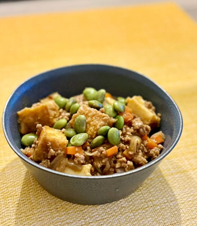 節約&ヘルシー！厚揚げのカレーそぼろ煮-レシピのメイン写真