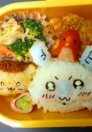 モモンガ&くりまんじゅう　キャラ弁　覚書-レシピのメイン写真