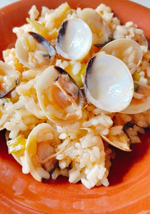 冷凍アサリとネギのスペイン風炊き込みご飯-レシピのメイン写真