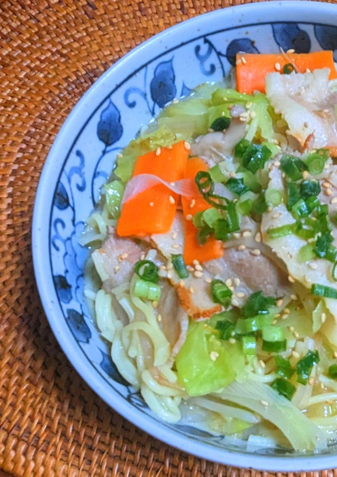 野菜たっぷりごま豆乳煮込み焼きそば-レシピのメイン写真