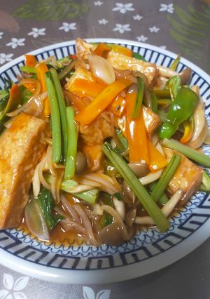 厚揚げと野菜の甘酢あんかけ-レシピのメイン写真