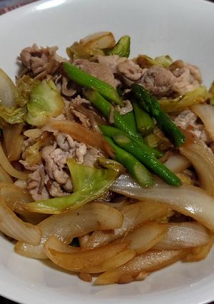 超簡単！豚バラ肉の野菜炒め！-レシピのメイン写真