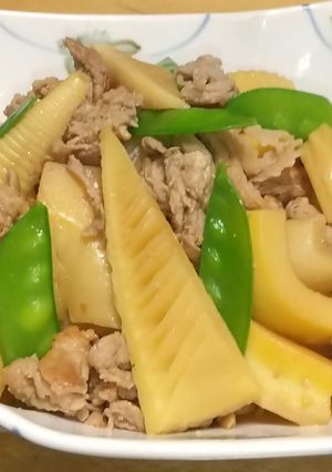 筍と豚肉の炒め煮-レシピのメイン写真