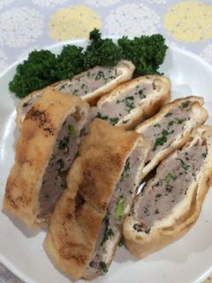 パセリと豚ミンチの油揚げ焼-レシピのメイン写真