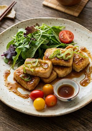 生麩レシピ　あわ麸の甘辛ステーキ-レシピのメイン写真