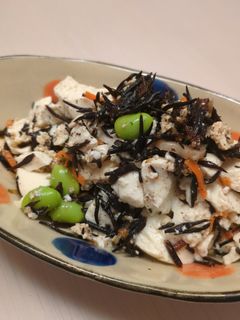 簡単!枝豆とひじきの白和え-レシピのメイン写真
