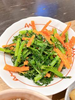 春菊とにんじんの胡麻和え-レシピのメイン写真