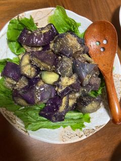 蒸し茄子の胡麻ポン酢あえ-レシピのメイン写真