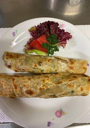 蔥油餅(小麦粉とネギ、卵のお好み焼き)-レシピのメイン写真