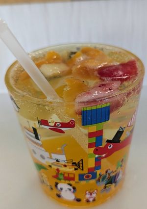 シュワシュワ🫧フルーツポンチ風🫐ドリンク-レシピのメイン写真