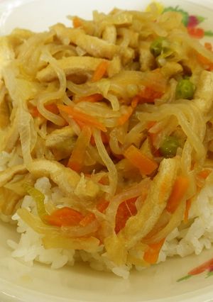 きつね丼 ★宇都宮学校給食-レシピのメイン写真