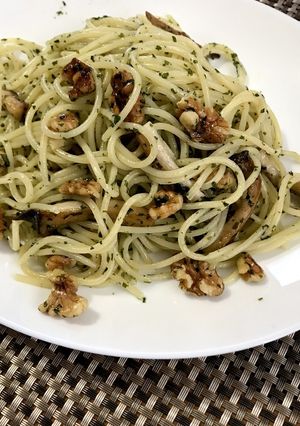 エリンギとくるみのパジルパスタ-レシピのメイン写真