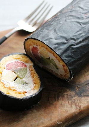 節分に 恵方巻きロールケーキ-レシピのメイン写真