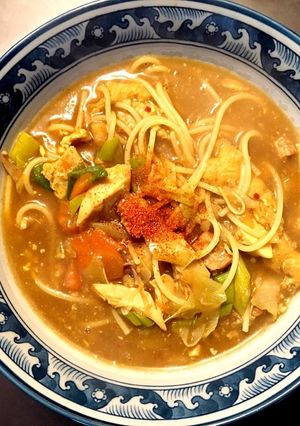 カレーうどんならぬカレーパスタ-レシピのメイン写真