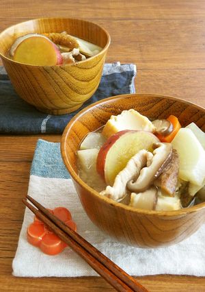 冬にほっこり♪さつまいも入り具沢山豚汁-レシピのメイン写真