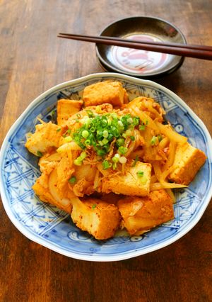 ボリュームたっぷり！厚揚げ入り豚キムチ-レシピのメイン写真