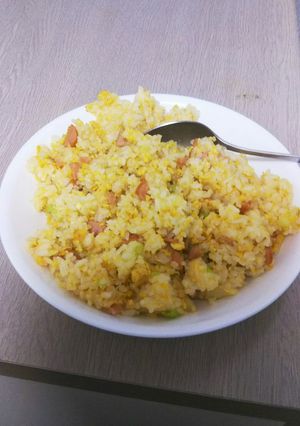 男子大学生の玉子チャーハン-レシピのメイン写真