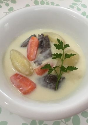 愛犬に豆乳でクリーム(風)スープ〜-レシピのメイン写真
