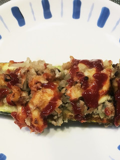 めちゃうま♪ズッキーニの肉詰-レシピのメイン写真