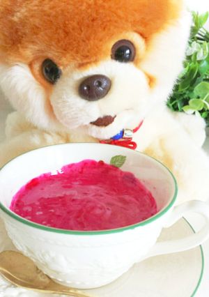 混ぜるだけ✿赤のビーツの甘酒ヨーグルト-レシピのメイン写真