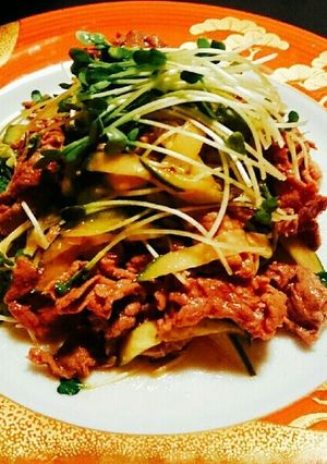 かいわれ大根と牛肉のシャキっと炒め-レシピのメイン写真