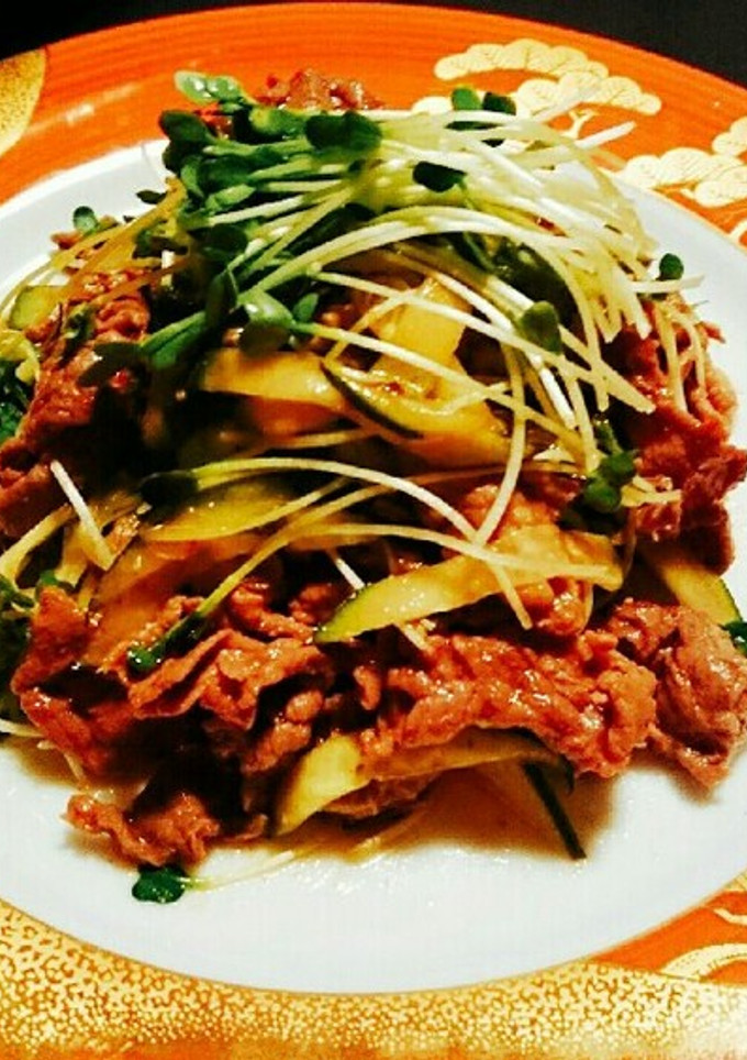 かいわれ大根と牛肉のシャキっと炒め-レシピのメイン写真