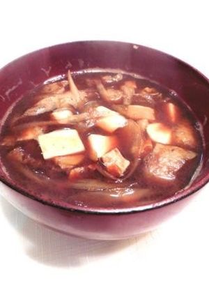 ごぼうと豆腐のお味噌汁-レシピのメイン写真