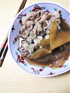 大根と豚肉のすき焼き風煮込み-レシピのメイン写真