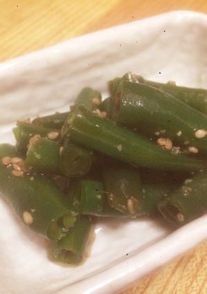 わたしの☆さやいんげん胡麻和え-レシピのメイン写真