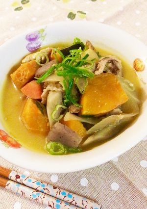 もはや立派なおかず✨カボチャが甘い豚汁-レシピのメイン写真