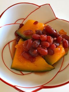 ほっこり箸休め♡かぼちゃの小豆煮-レシピのメイン写真