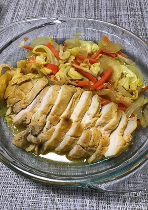 鶏むね肉の味噌漬け☆レンチン蒸し-レシピのメイン写真