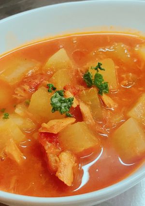 白菜の芯と大根とツナの スープカレー-レシピのメイン写真