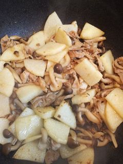 長芋と豚肉炒め物-レシピのメイン写真