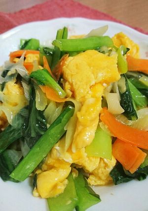 お弁当にも☆簡単野菜と玉子の中華風炒め-レシピのメイン写真