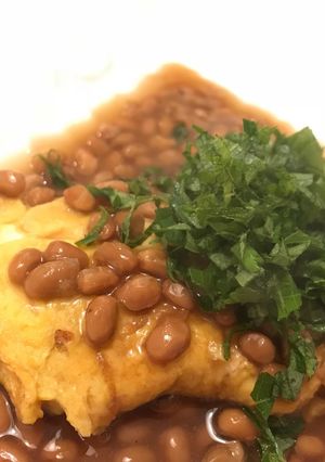 余った納豆で♪ 納豆あんかけオムレツ-レシピのメイン写真