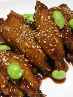 フライパン一つで出来る鶏手羽中の照り焼き-レシピのメイン写真