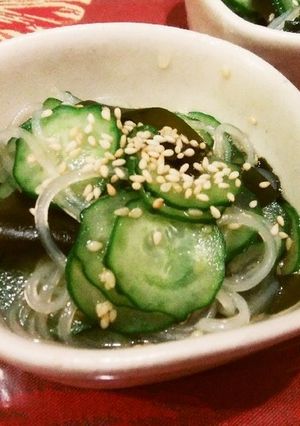 きゅうり*わかめ*春雨の酢の物-レシピのメイン写真