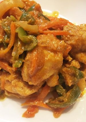 漬け置き焼くだけ・鶏もも肉のカレー炒め-レシピのメイン写真