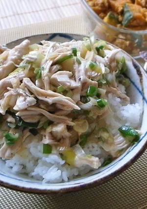 レンジだけ！丼やおつまみにねぎ塩チキン-レシピのメイン写真