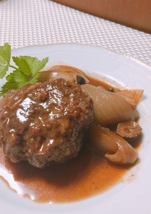 煮込みハンバーグ-レシピのメイン写真