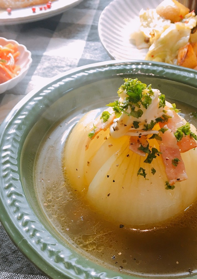 まるごと玉ねぎのスープ-レシピのメイン写真