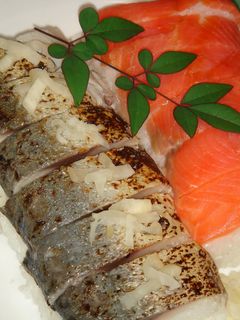 棒寿司風の鯖&鮭寿司-レシピのメイン写真