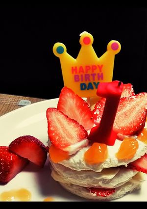 食パンde 1歳お誕生日ケーキ-レシピのメイン写真