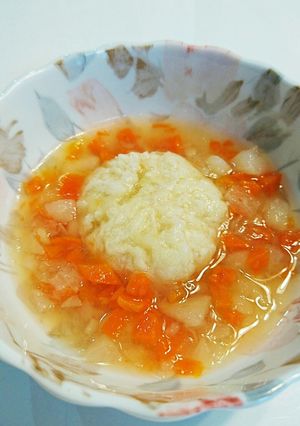 【離乳食】中期・豆腐と鶏ミンチのおだんご-レシピのメイン写真