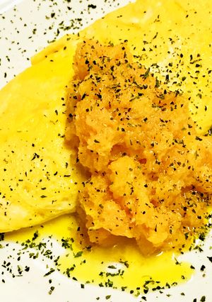 キャロットバターソース☆プレーンオムレツ-レシピのメイン写真