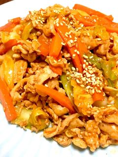 ご飯がすすむ!豚肉と野菜のピリ辛炒め-レシピのメイン写真