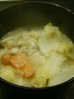 鶏肉と豆乳味噌スープ-レシピのメイン写真