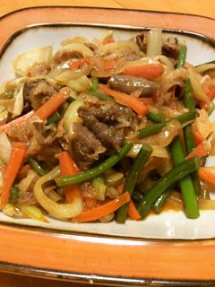 牛肉と野菜の甘辛炒め-レシピのメイン写真